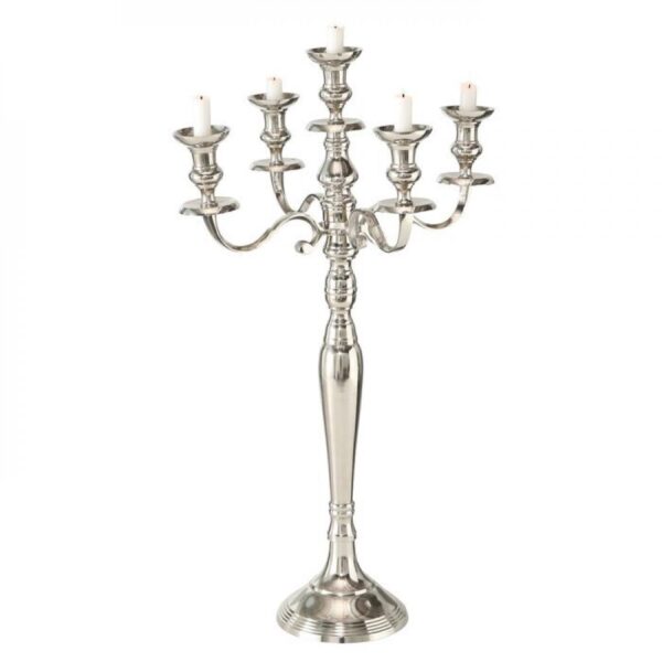 CANDELABRO IN ARGENTO 5 FIAMME