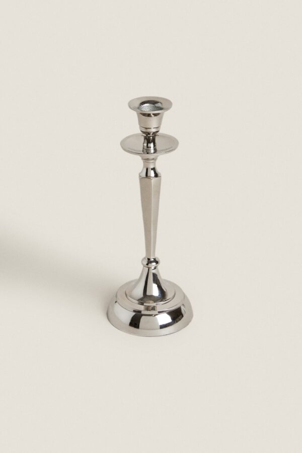 CANDELABRO SINGOLO ARGENTO CM 41