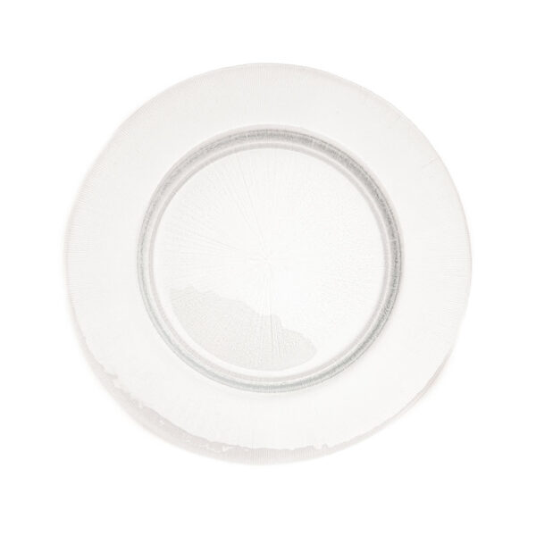SOTTOPIATTO IN VETRO RIGATO 33 cm
