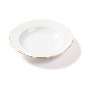 PIATTO FONDO REJNA BORDO ORO 24cm